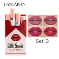 HANDAIYAN Cigarette Lipstick Set of 4 Matte Velvet Matte Lipstick Lipstick