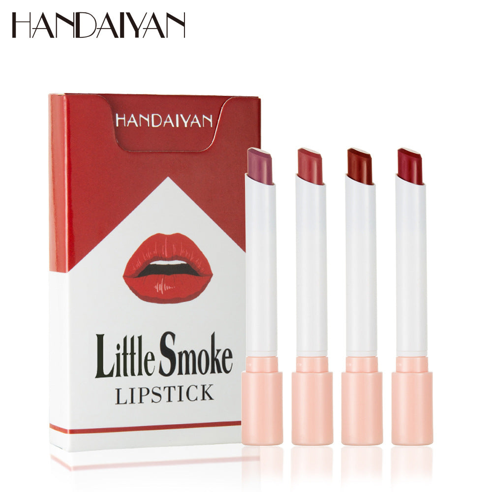 HANDAIYAN Cigarette Lipstick Set of 4 Matte Velvet Matte Lipstick Lipstick