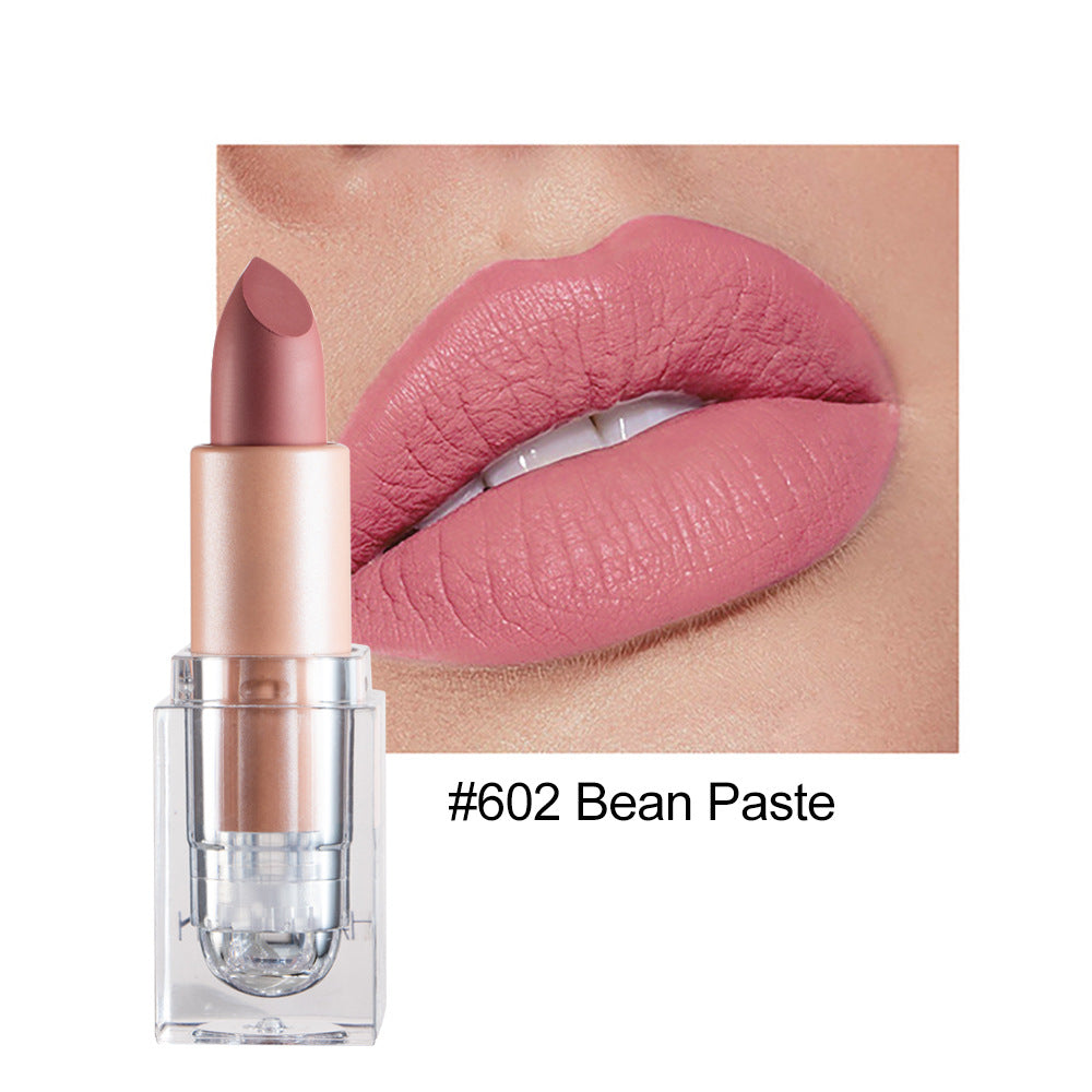 HANDAIYAN Matte Lipstick 12 Color Lipstick Not Easy To Fade Nude Pink Lipstick