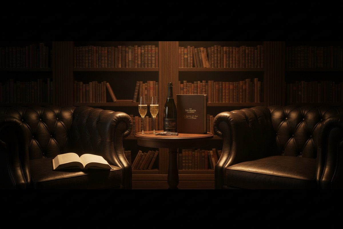The Wayen Sélection - Espaço de leitura com champagne